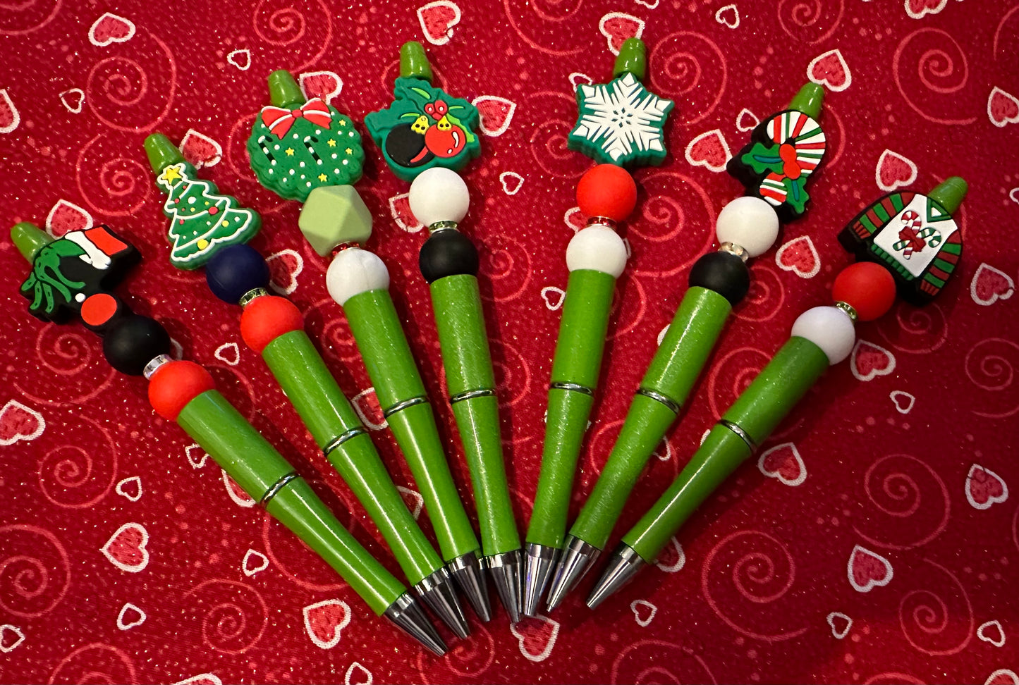 Christmas Beaded Pens