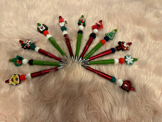 Christmas Beaded Pens