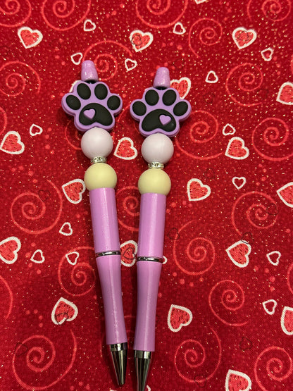 Paw Beaded Pens