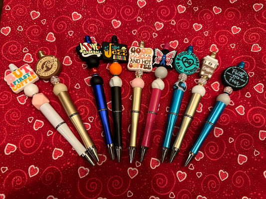 Various Beaded Pens