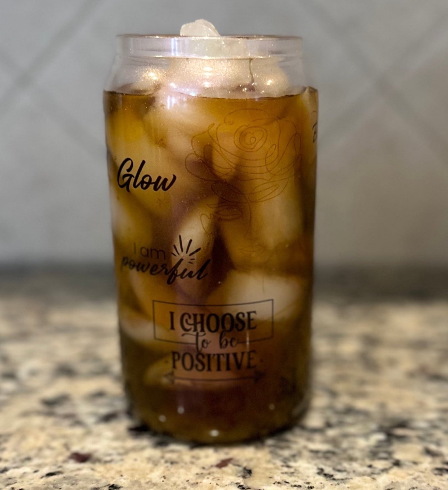 I’m in love with the person I’m becoming…..16 oz Libbey glass can