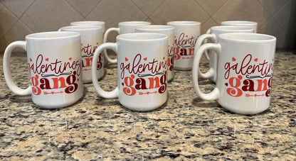 Galentine's gang ceramic 15 oz mug