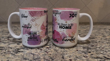 I am in love with the person I'm becoming ceramic 15 oz mug